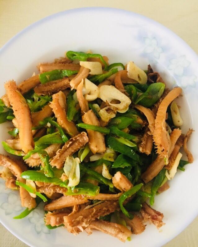 青椒炒牛肚丝