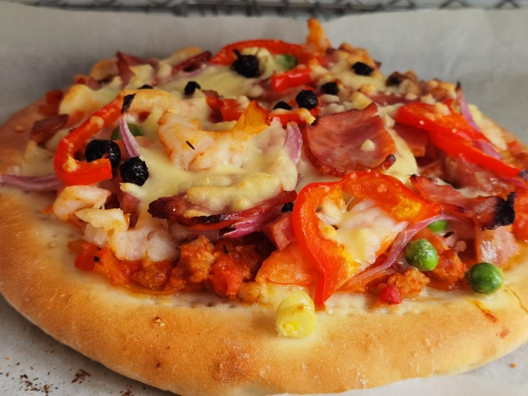新手也能在家做好吃的披萨🍕