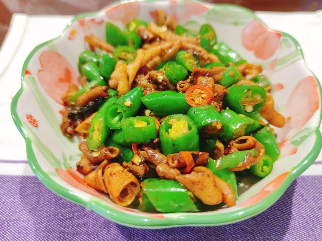 爆炒鸭肠