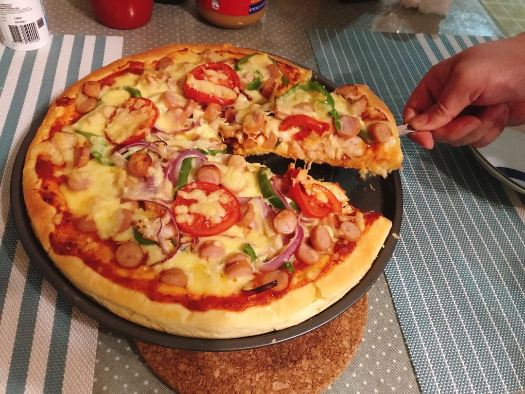 详细配方 节日必备巨大的12寸超豪华至尊披萨（厚底）