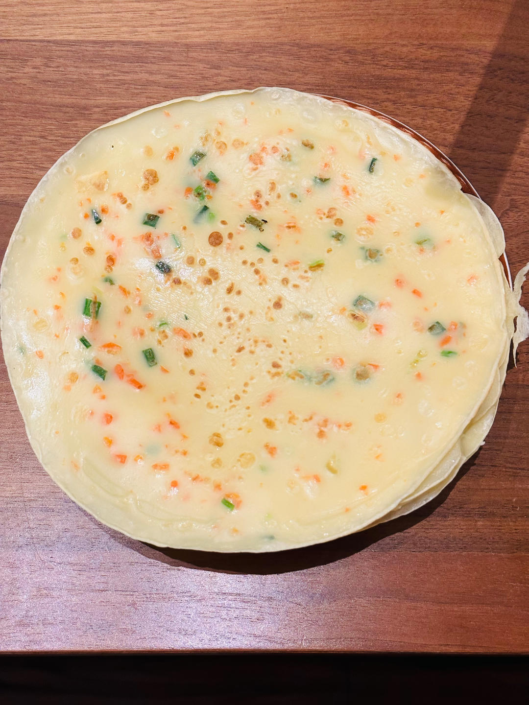 简单快手蔬菜鸡蛋煎饼