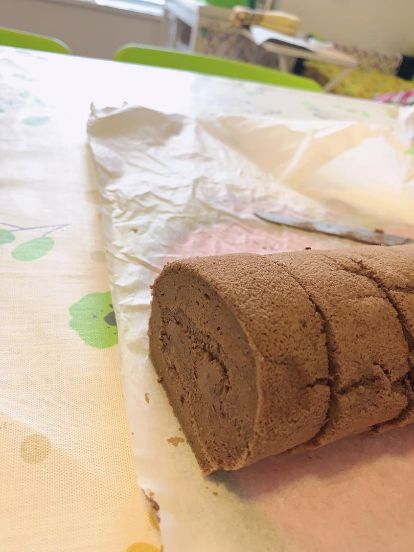 可可蛋糕卷(不消泡超浓郁巧克力口感)