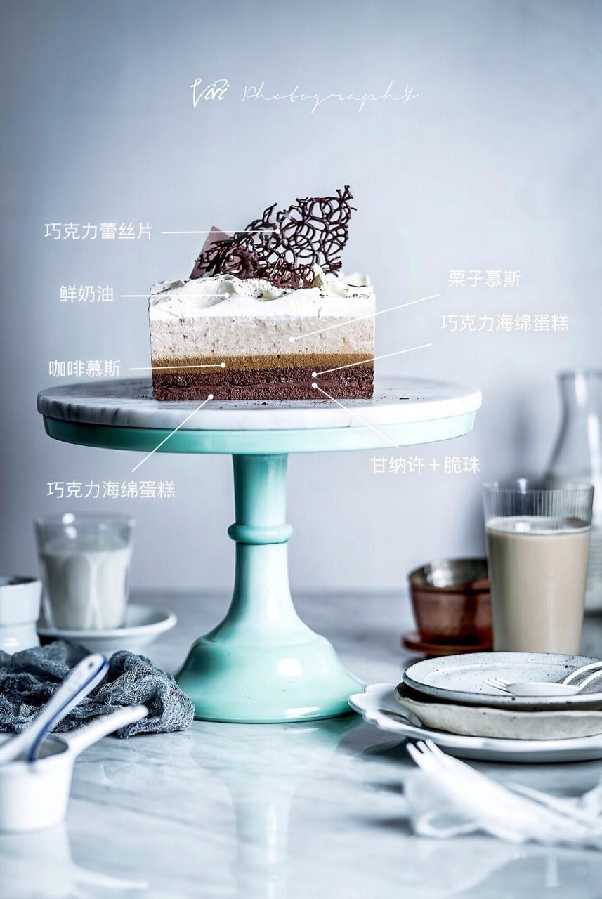 卡布奇诺蛋糕Cappuccino-咖啡白巧克力慕斯配巧克力甘纳许<熊谷裕子>