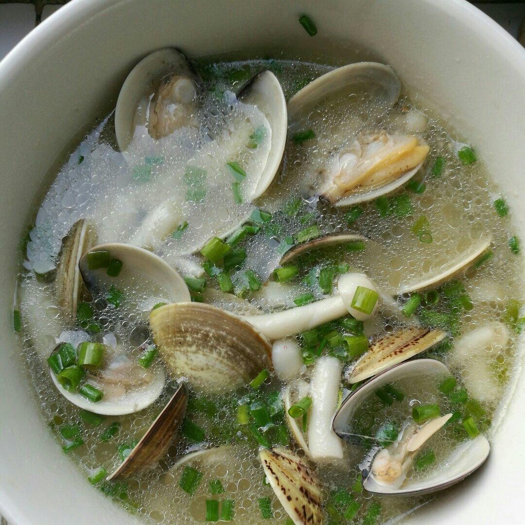 蛤蜊菌菇汤