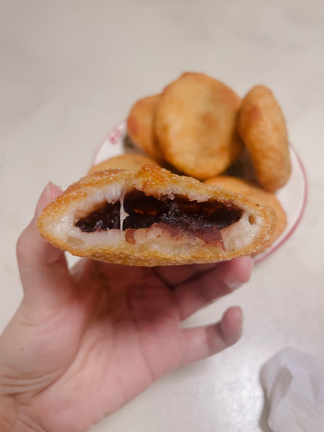 东北油炸糕（糯米粉豆沙馅儿）不翻车很简单