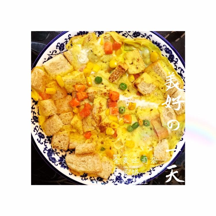 抖音网红～馒头（吐司）鸡蛋饼