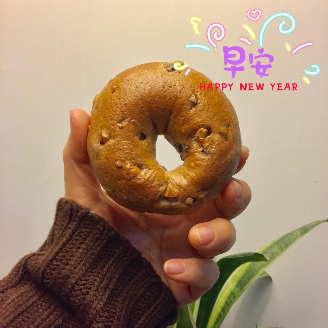 黑糖核桃贝果