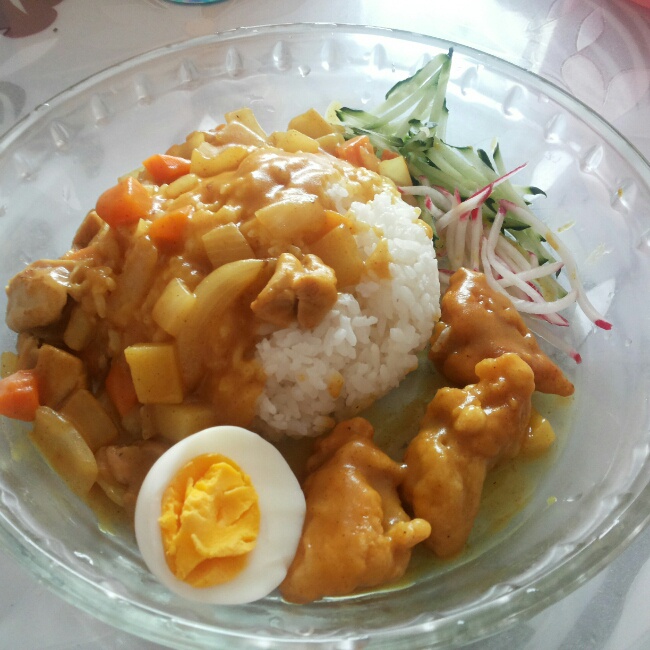 简易咖喱鸡腿饭