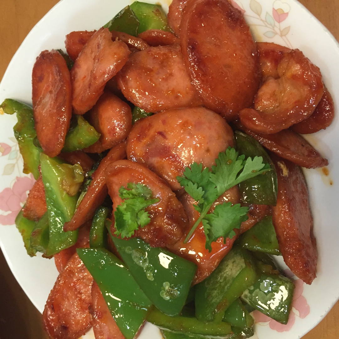 青椒炒香肠