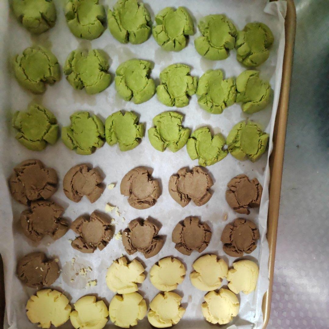 迷你玛格丽特小饼干‼️一盘烤出5种天然颜色