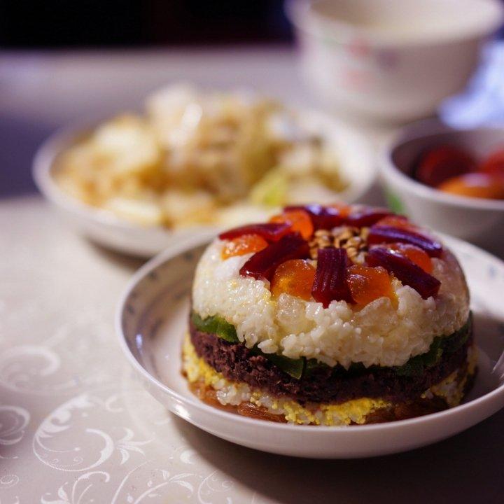 乐梳做的黄米藜麦八宝饭-2018年夜饭【曼食慢语】