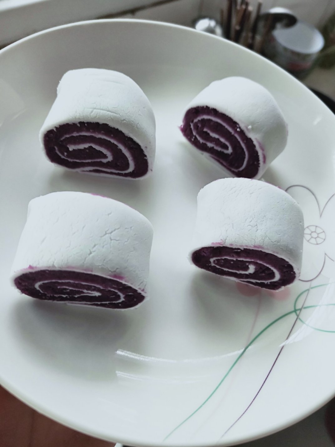 紫薯馒头水晶卷