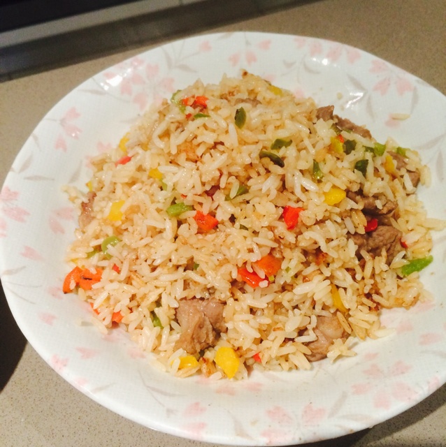 adrihw818做的孜然羊肉炒饭