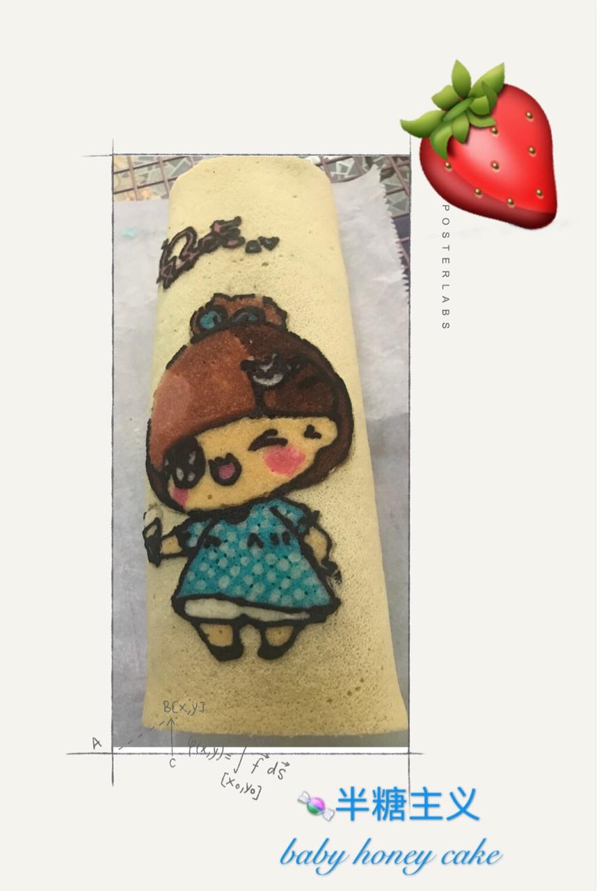 适合冷藏法彩绘面糊的蛋糕卷配方（一）