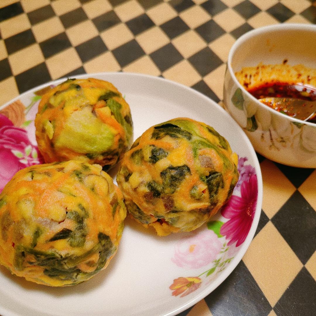 （减脂）玉米面菜团子