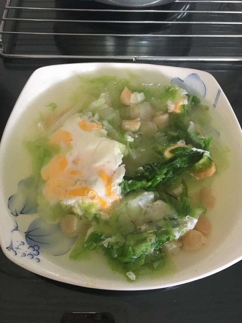 素赛螃蟹----干贝白菜滑蛋