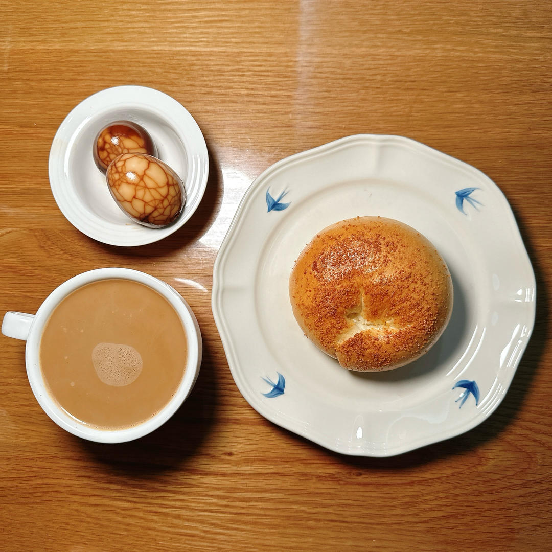 奶盐芝麻贝果🥯超香der～超快手～发酵时间短～超好吃😋