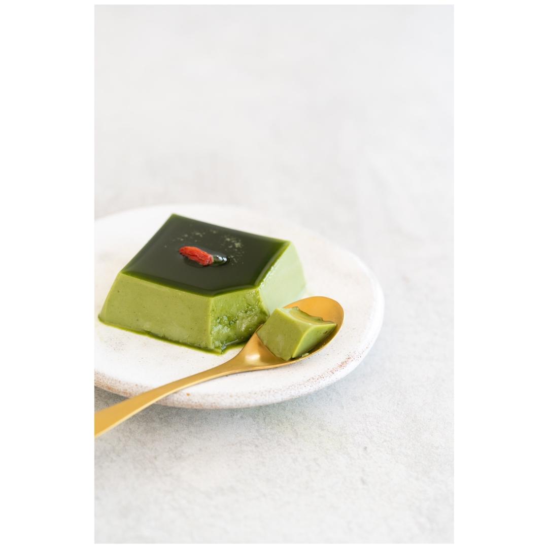 抹茶杏仁豆腐