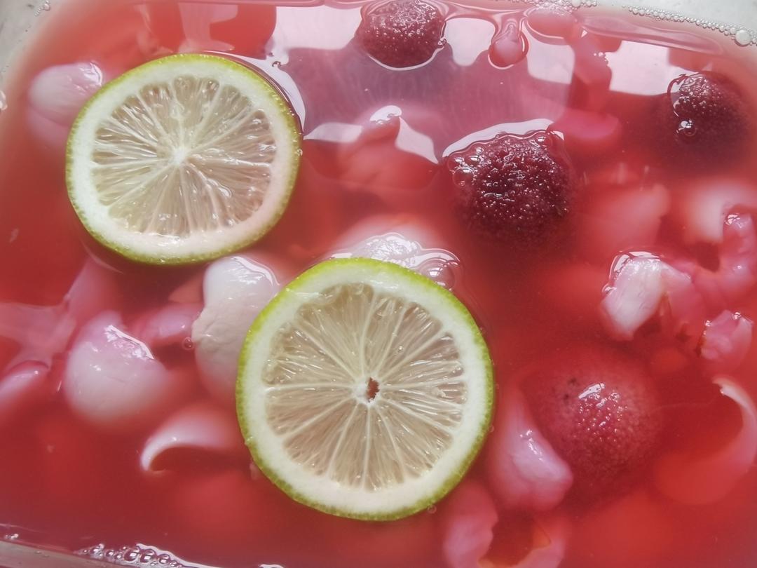 故宫同款：杨梅荔枝冰饮