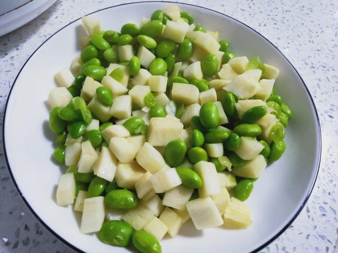 茭白毛豆丁
