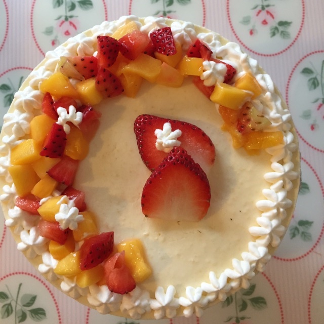 料超足的芒果慕斯蛋糕