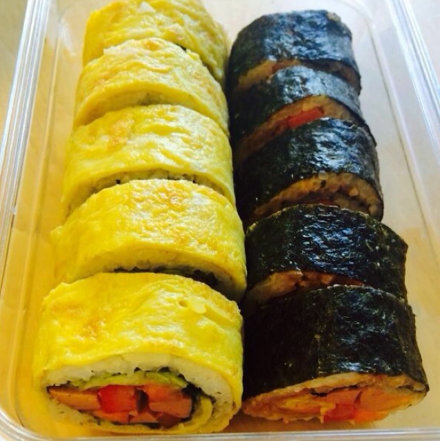 简单寿司/鸡蛋寿司/反转寿司/花样寿司/紫菜包饭