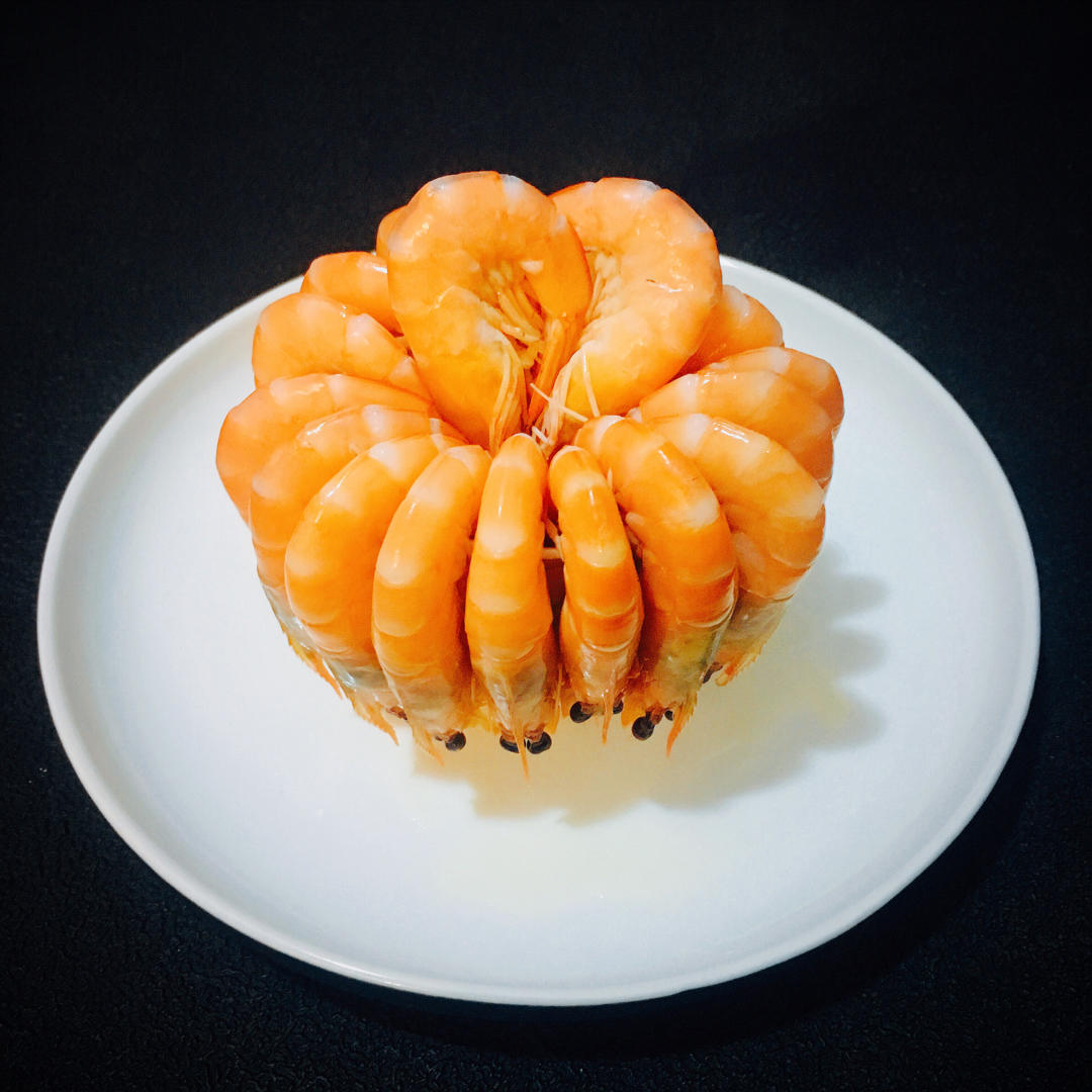 白灼虾的简单做法【分享美丽壮观的摆盘】