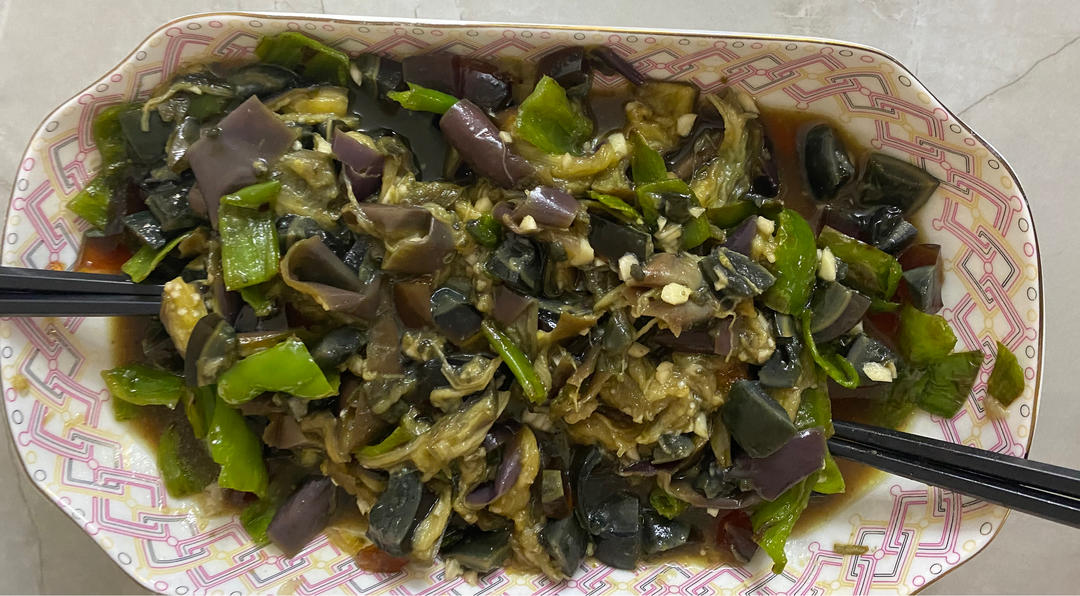 擂椒茄子 无油健康减脂餐