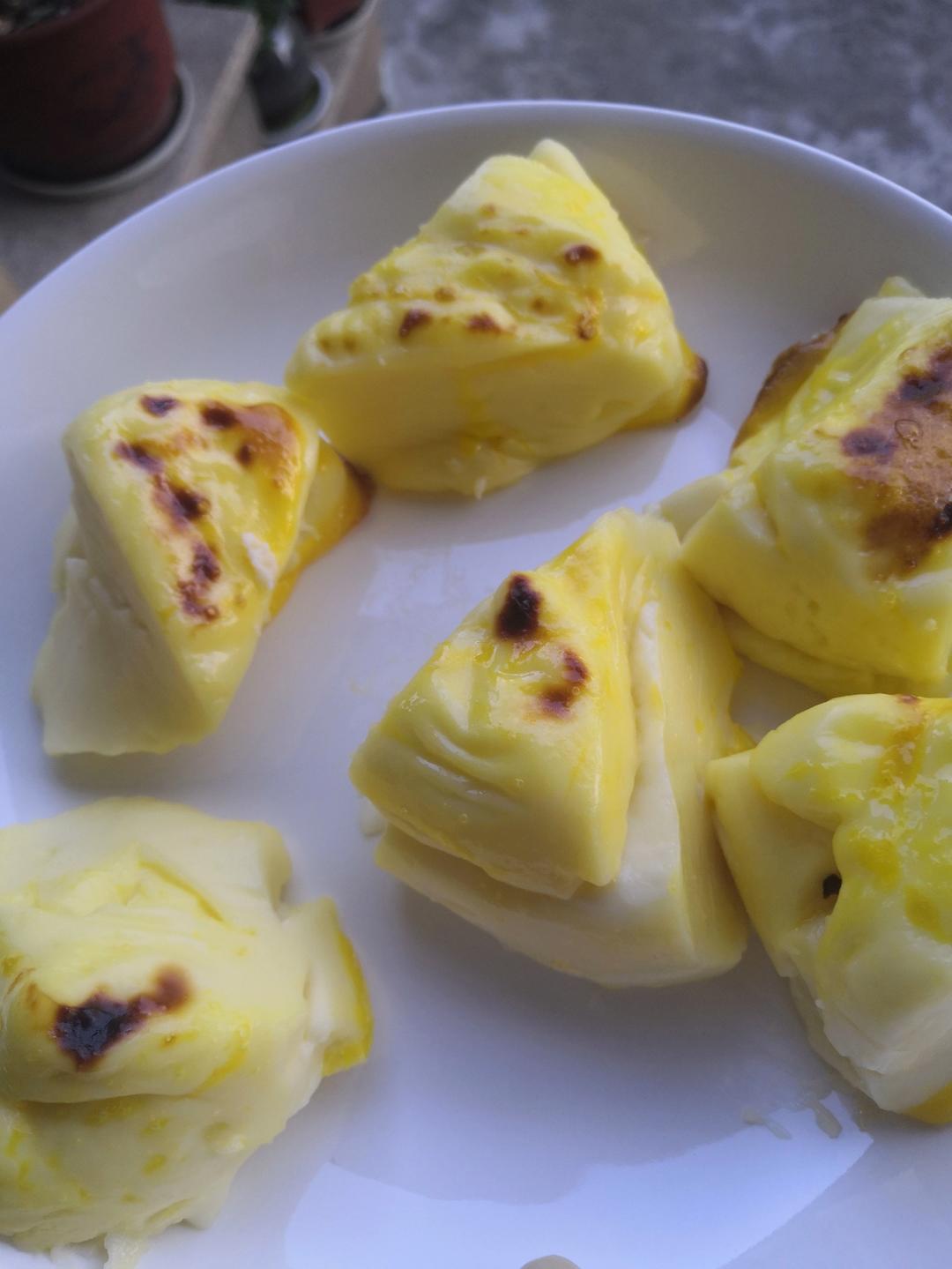 烤牛奶！无芝士片，小麦淀粉玉米淀粉均可，超好吃！