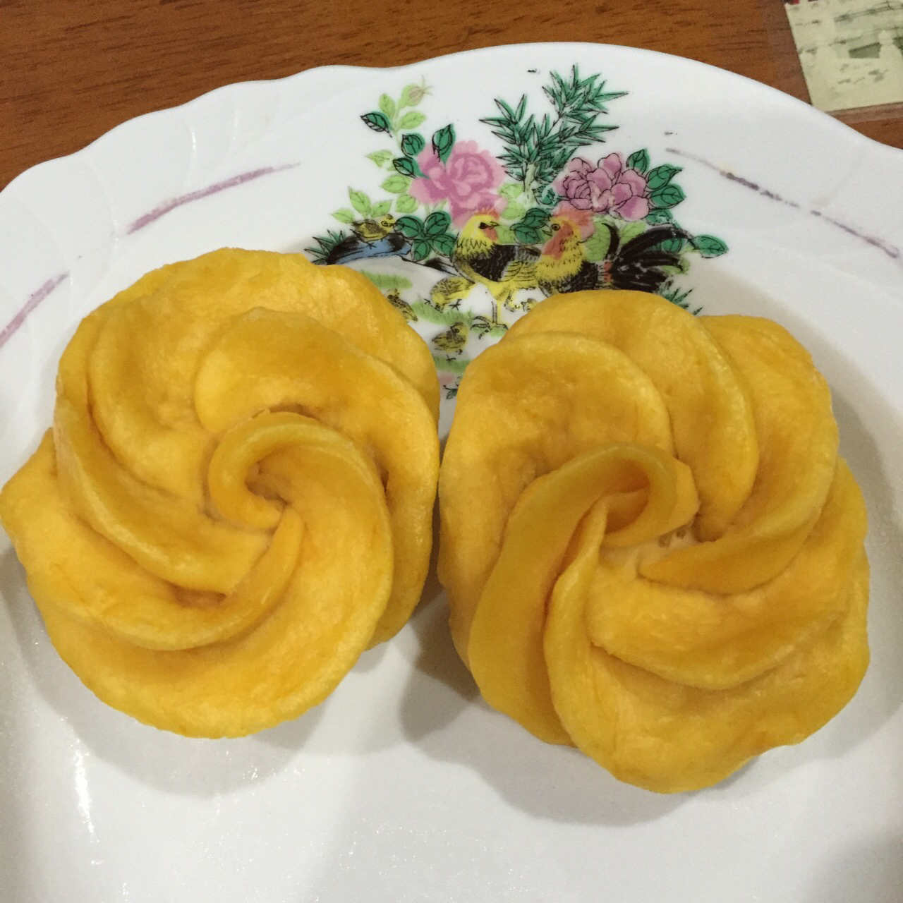 南瓜玫瑰花馒头