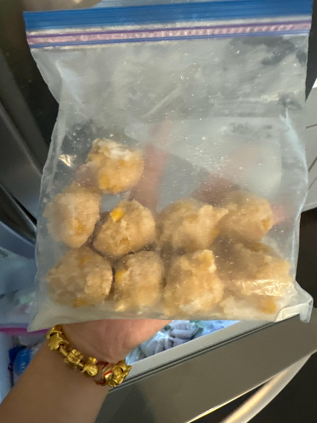 玉米鸡肉丸
