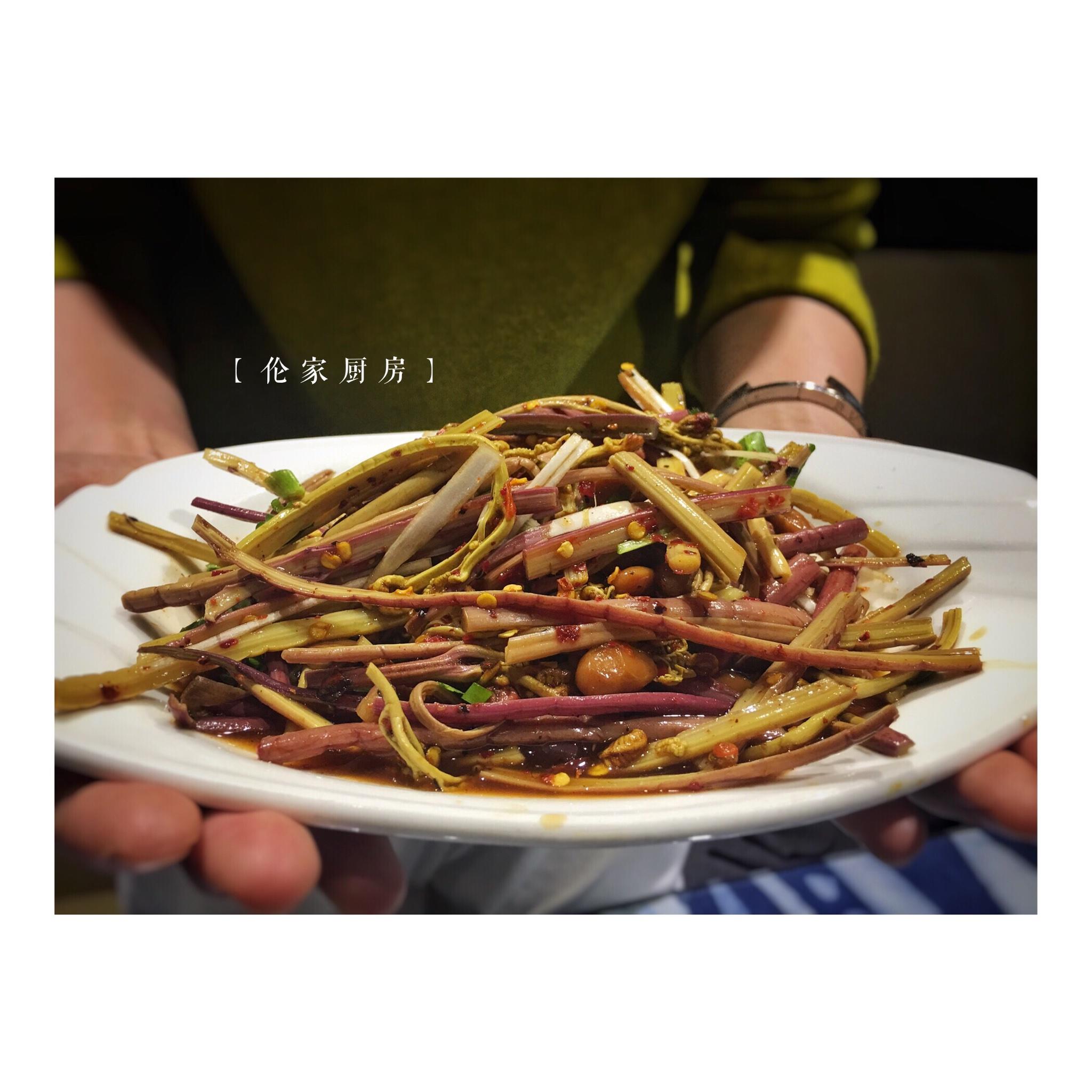 水豆豉拌蕨菜（贵州味道）的做法