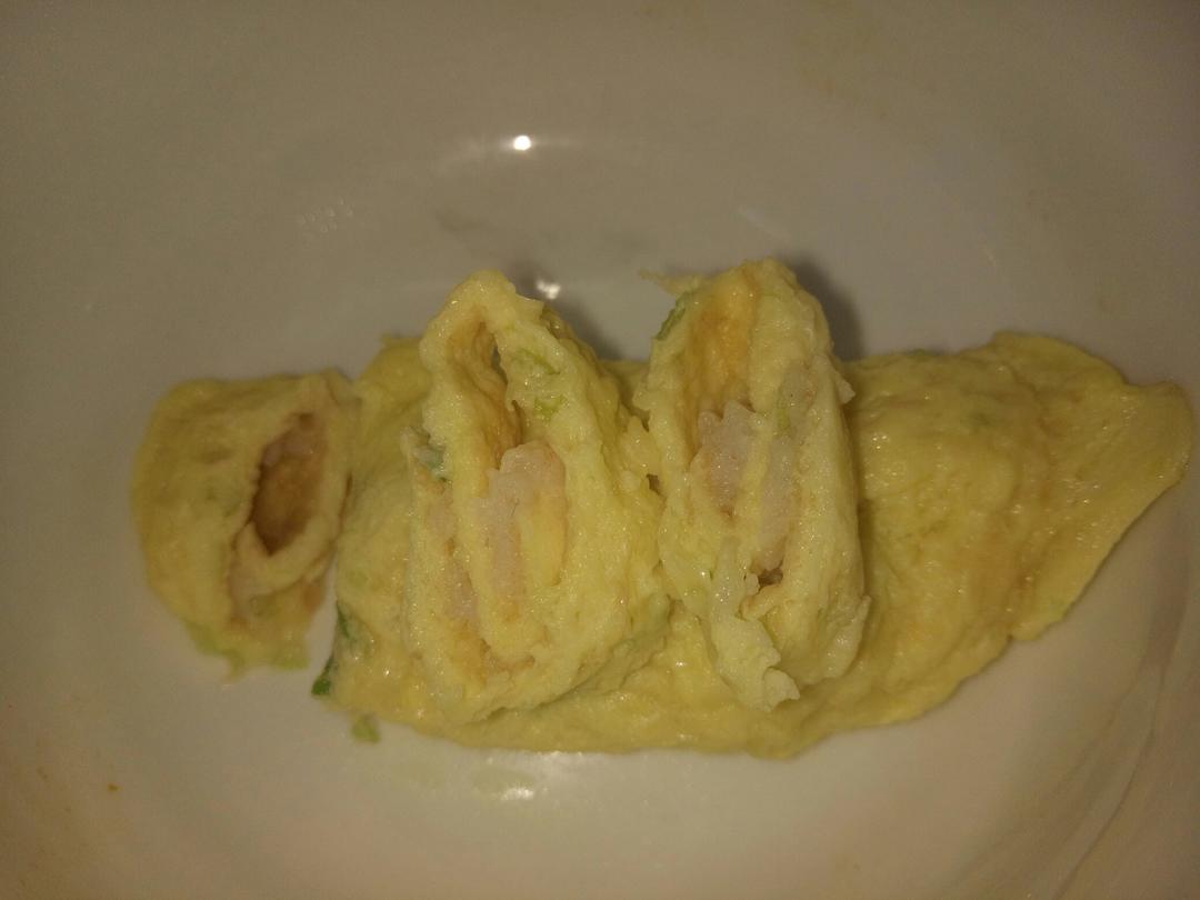 《婴幼儿辅食～001》虾仁鸡蛋卷