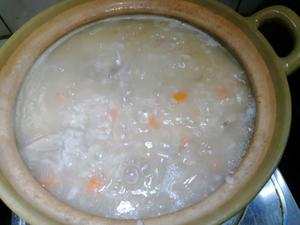 干贝鸡仔砂锅粥的做法 步骤2