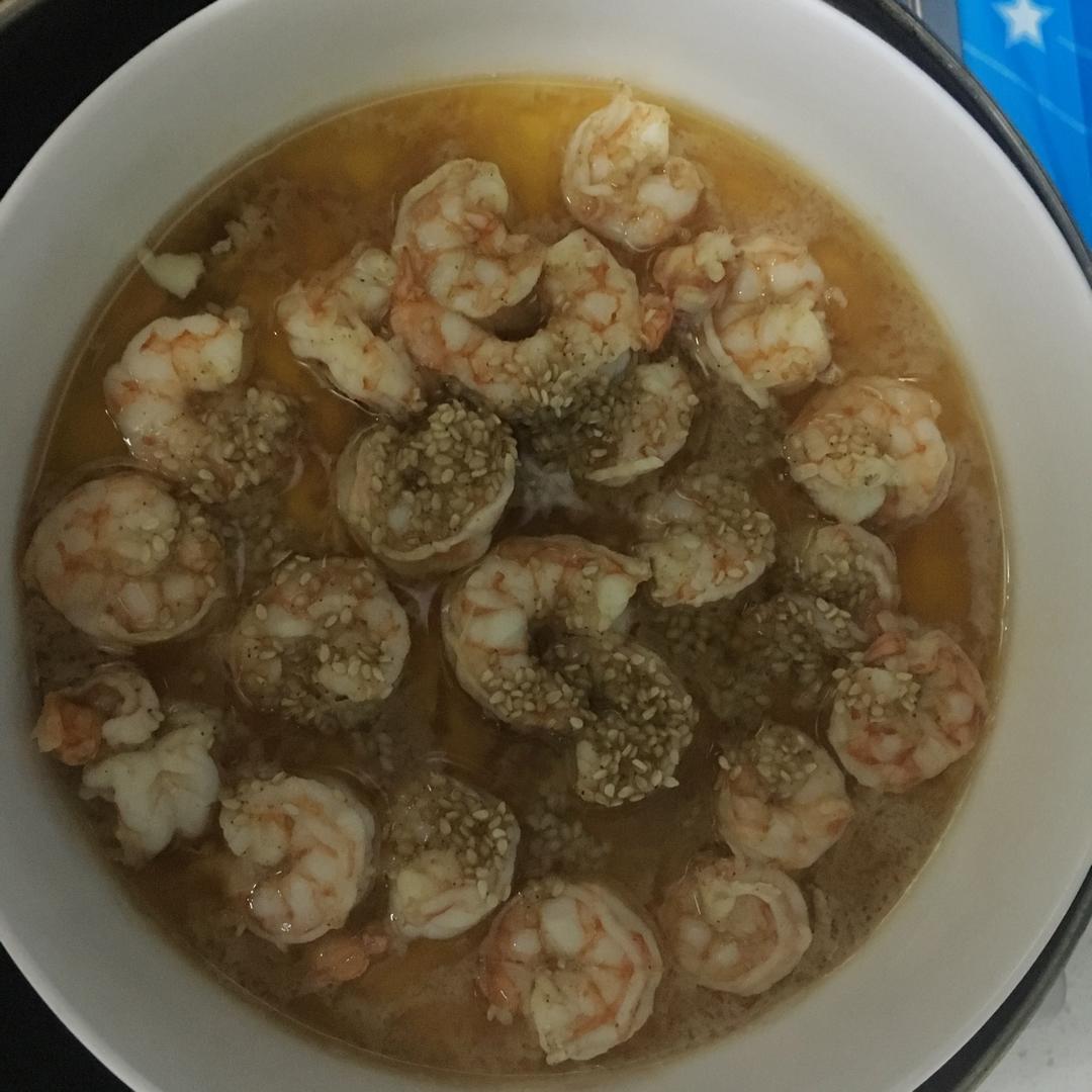 滑嫩的虾仁蛋羹