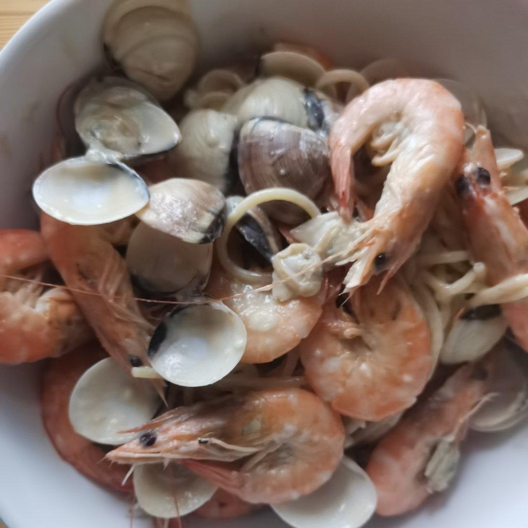 海鲜（青口）白酱意面