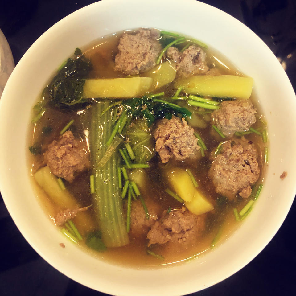 家常版牛肉丸子汤