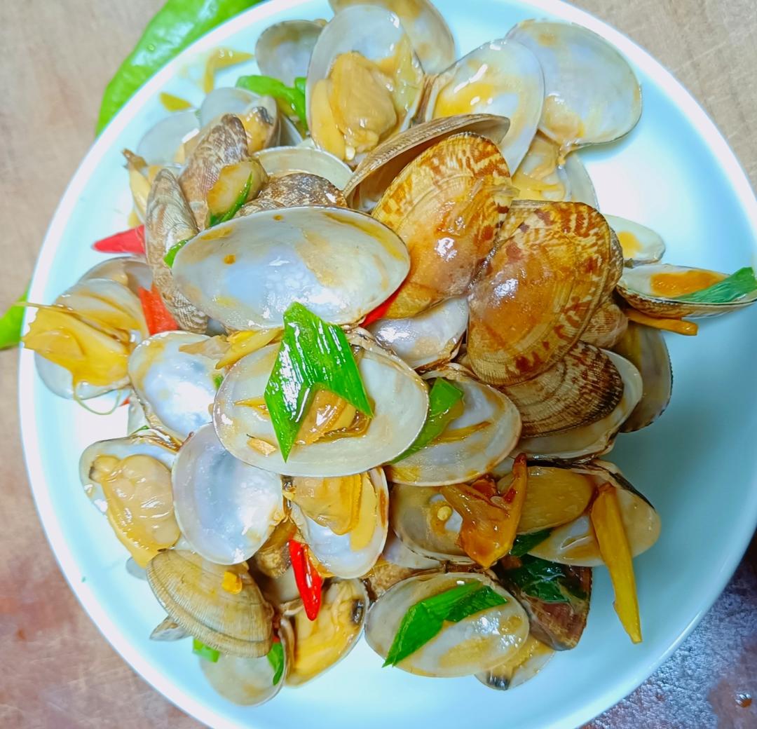 5分钟快手菜❗️秒杀路边摊爆炒花甲～好吃到爆