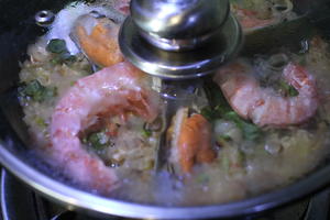 青口大虾海鲜饭的做法 步骤9