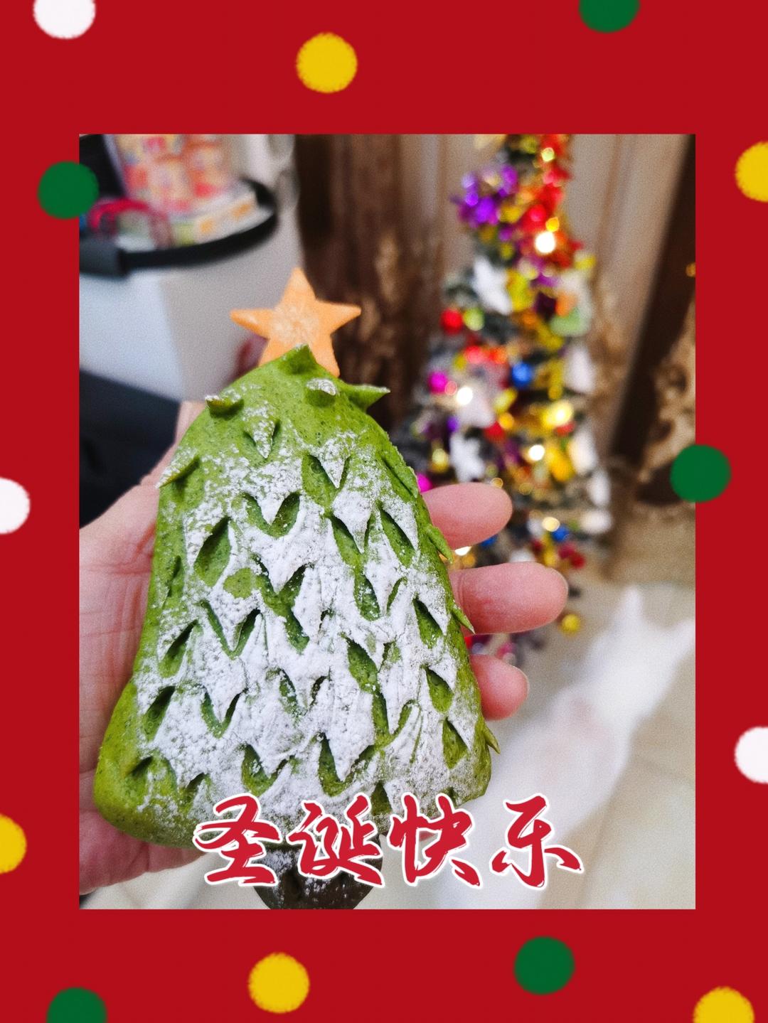 圣诞树面包