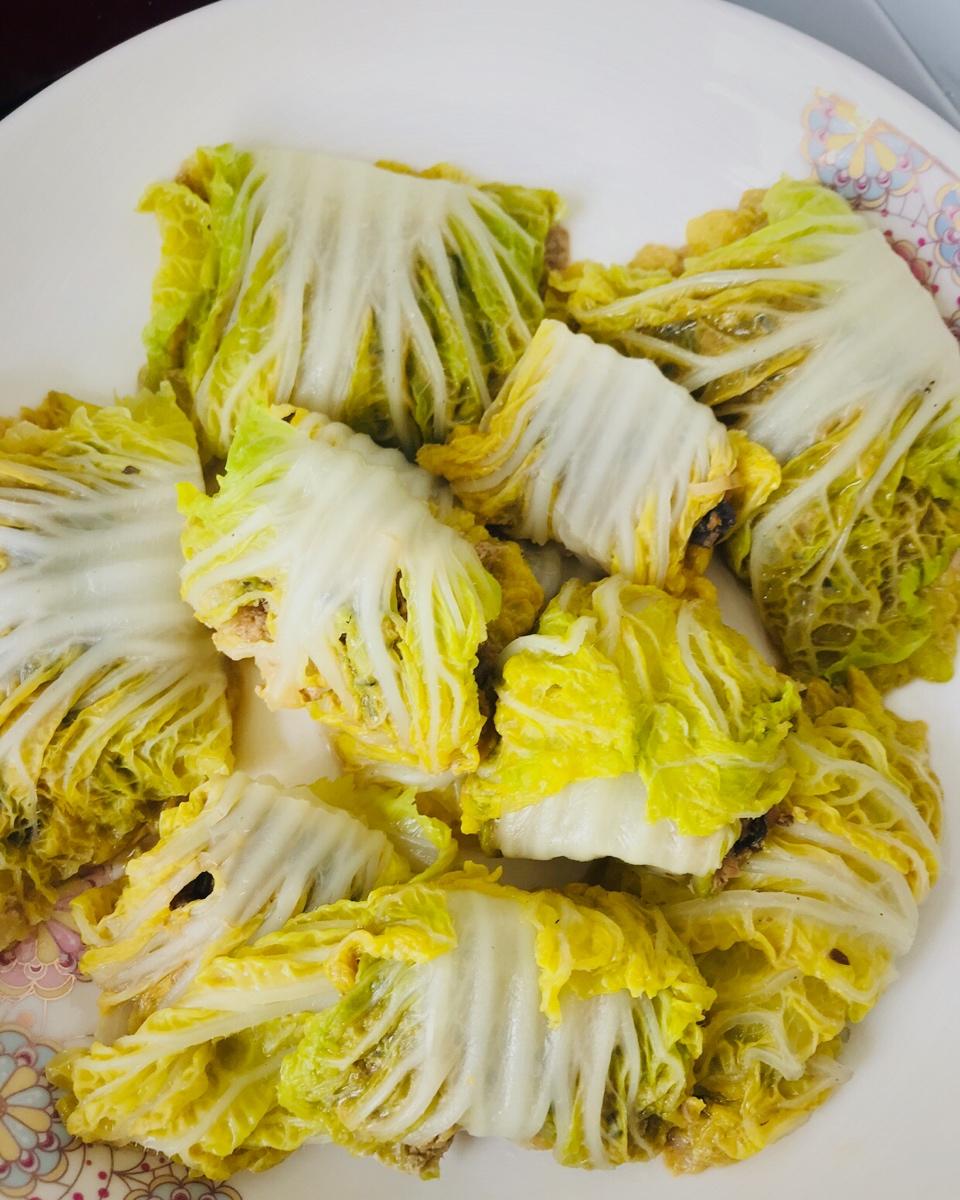 瑶柱娃娃菜卷