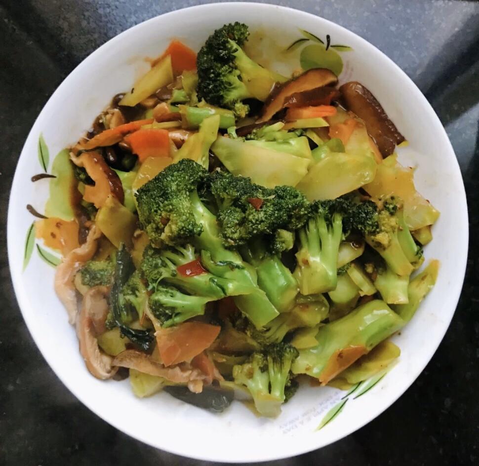 纯素低脂干锅西蓝花的做法