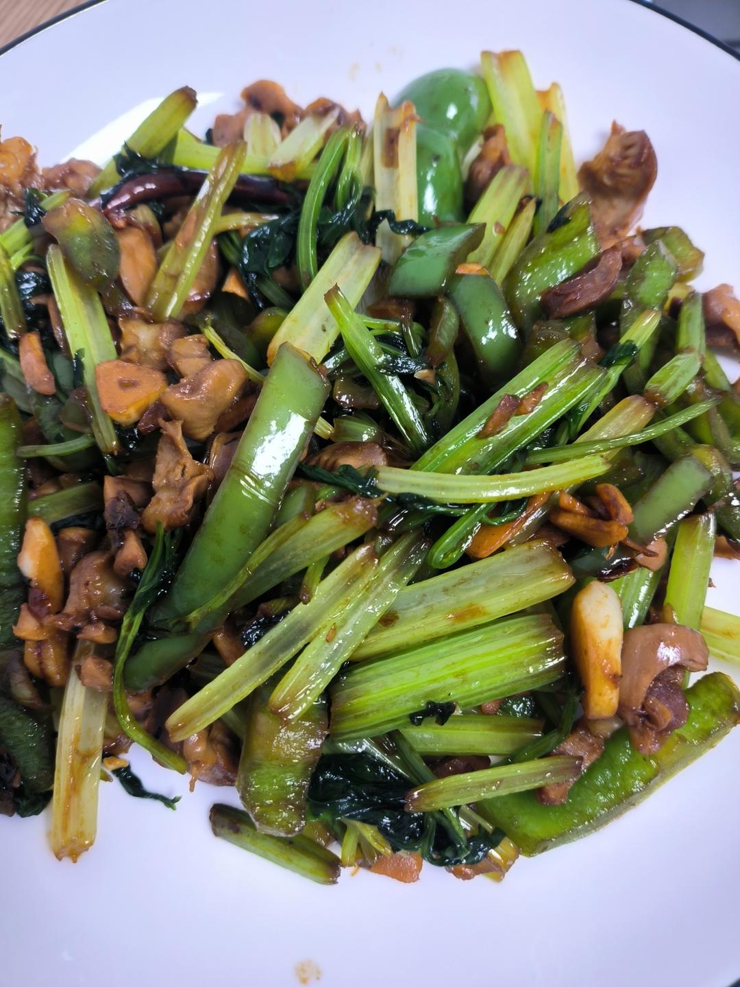 下饭菜•爆炒鸡胗花