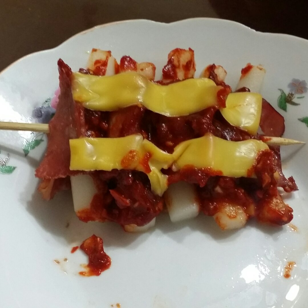 串烤培根辣年糕