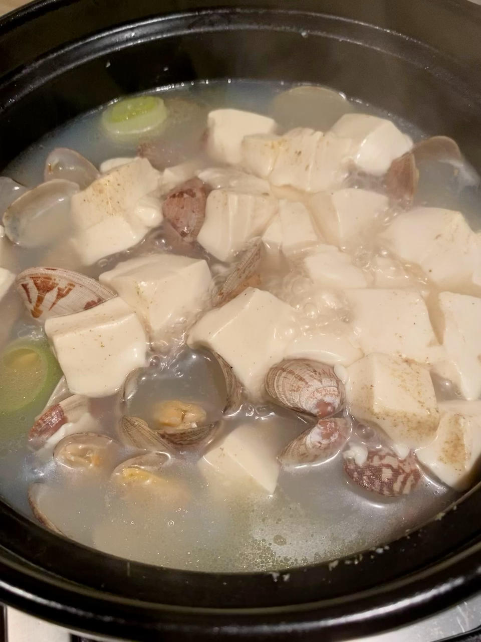 豆腐花蛤汤