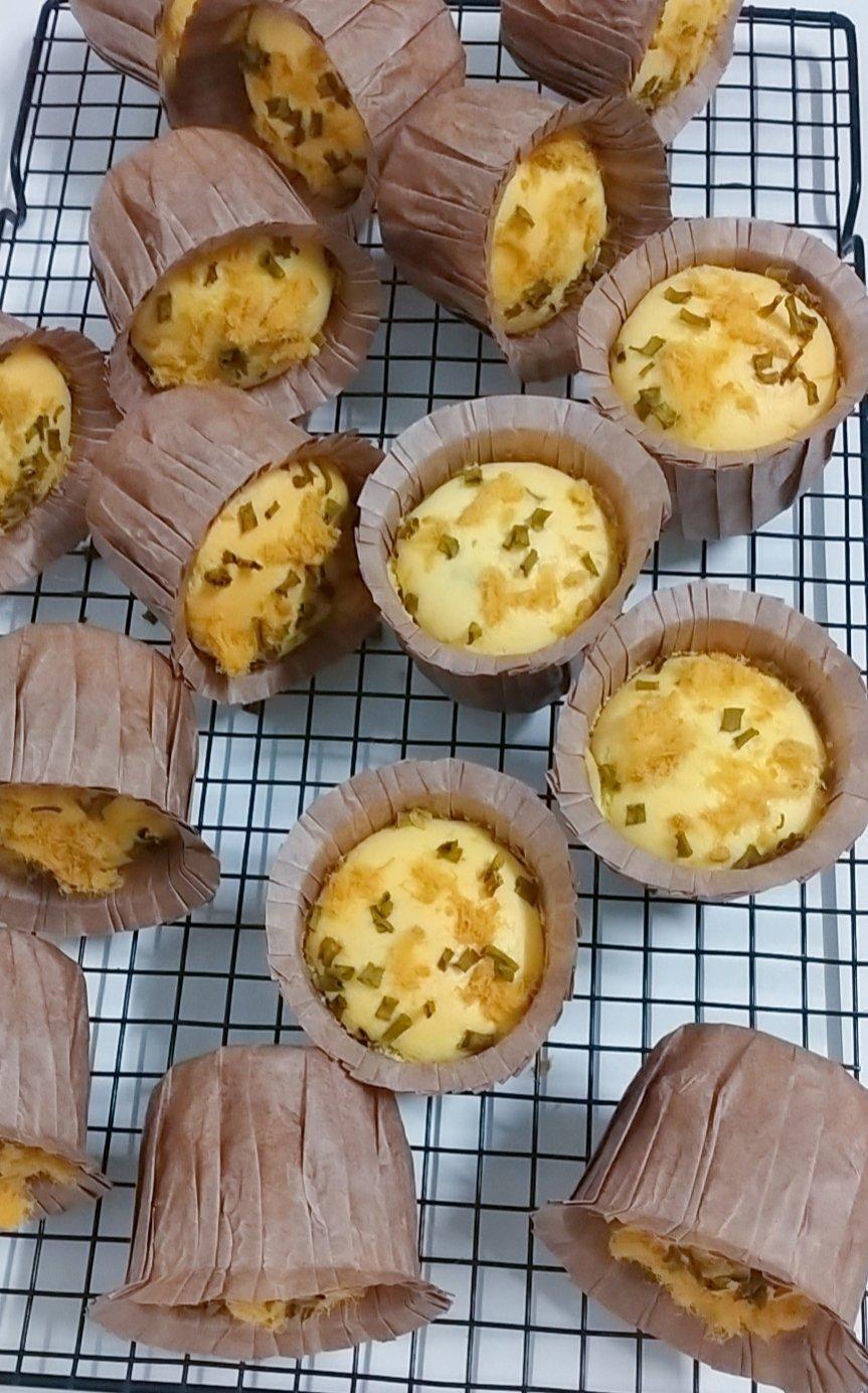 葱香肉松&甜蜜蜜-双重口味的cupcake