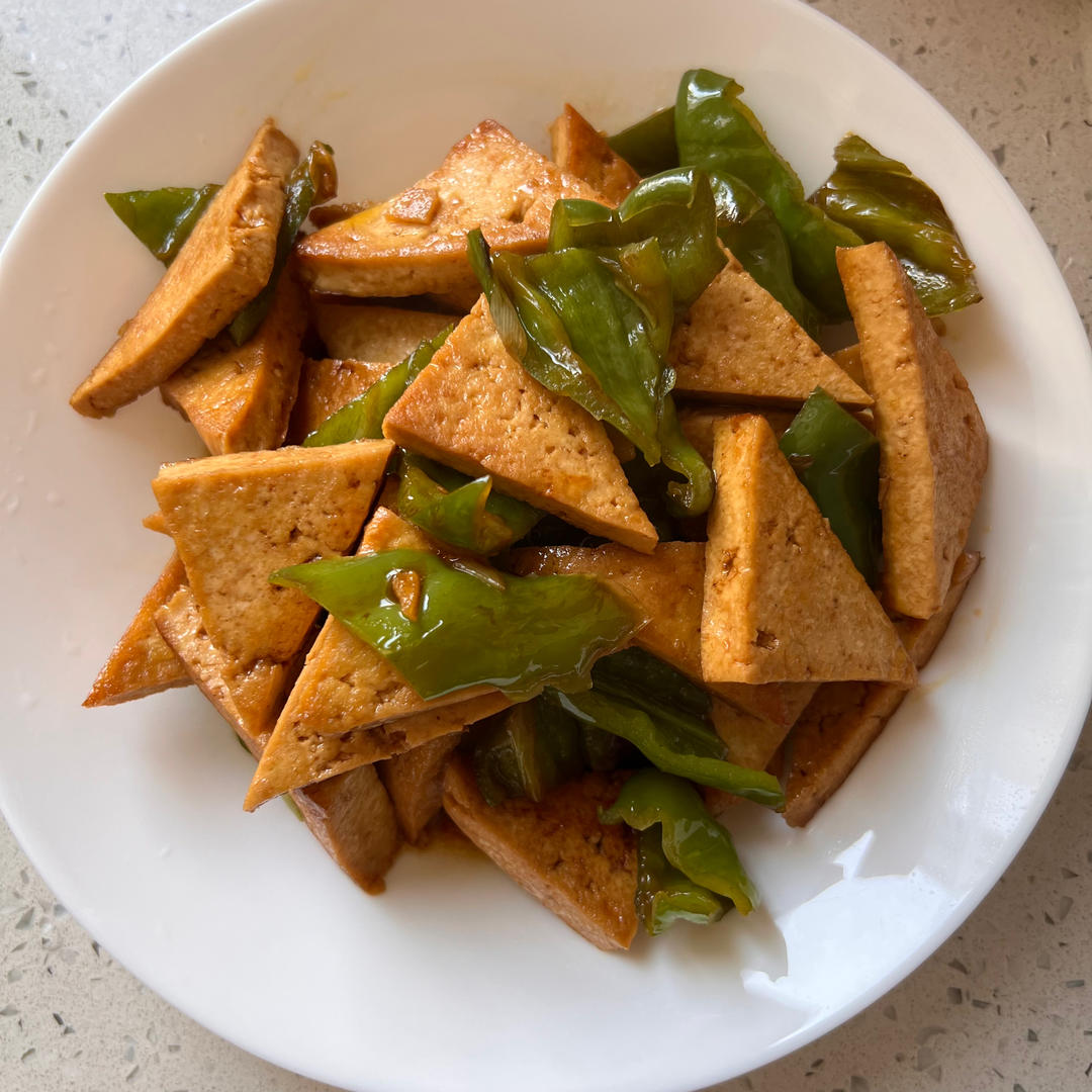 青椒炒豆腐