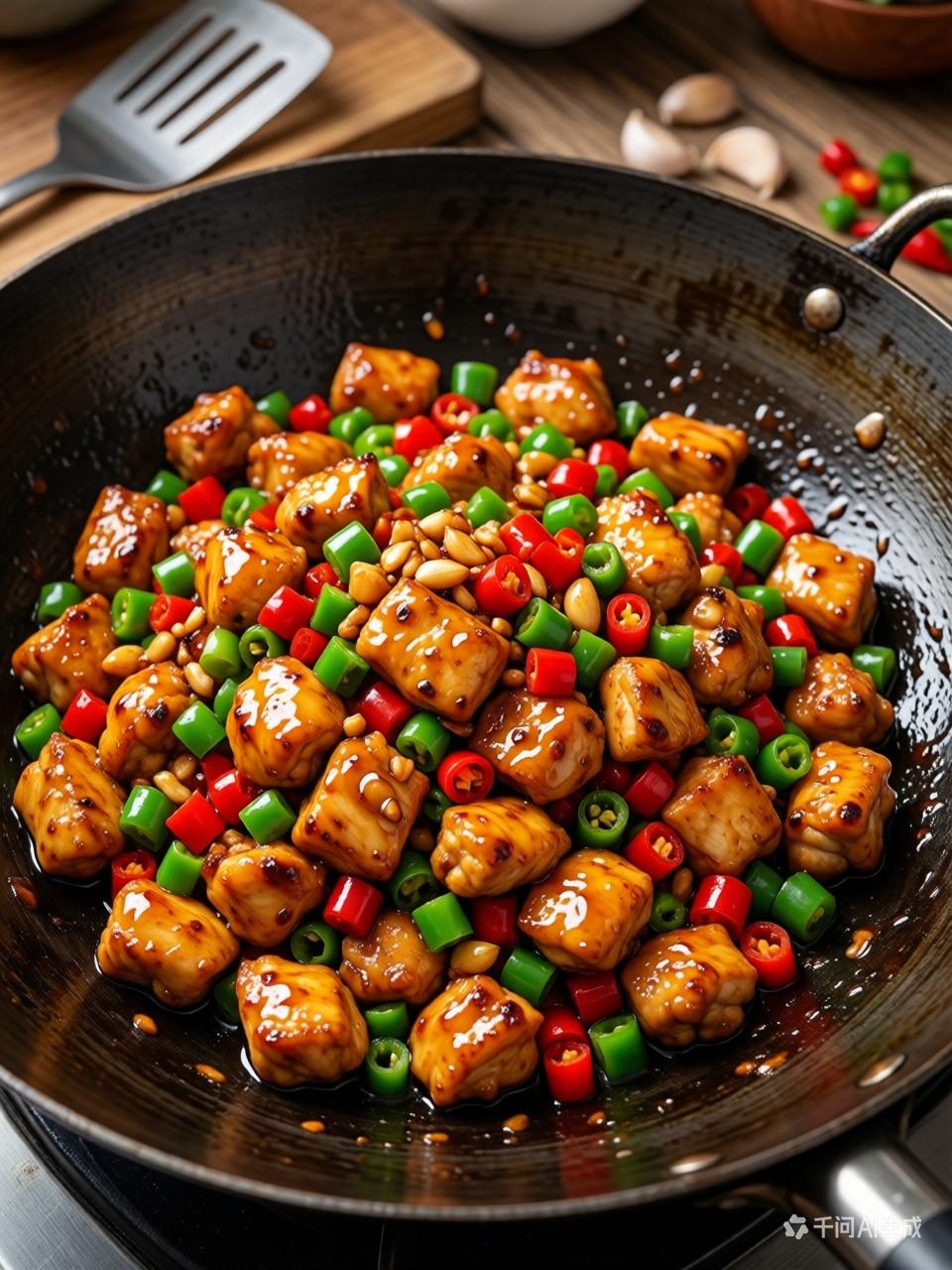 青红椒鸡胸肉粒