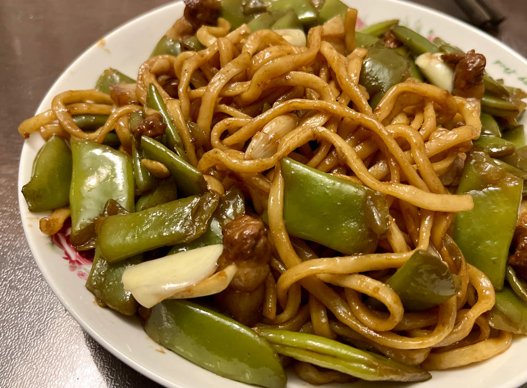 地道老北京扁豆焖面 豆角焖面 太好吃小心吃撑哦