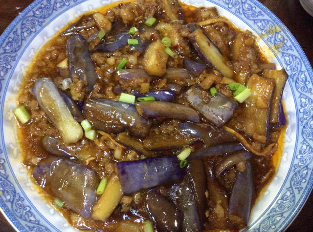 红烧肉沫茄子